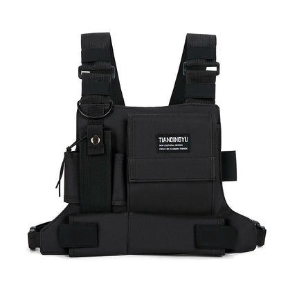 Outdoor Cycling Bag Lightweight Running Vest Backpacks Unisex Hiking Marathon Chest Rig Bag Storage Pocket Men Sports Chest Pack