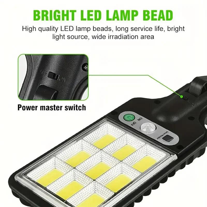 Waterproof 108 LED Solar Lights Outdoor With 3 Mode Motion Sensor Security Lighting LED Wall Street Lamp for Garden Patio Path