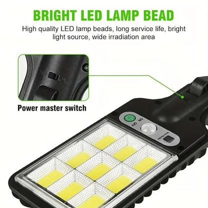 Waterproof 108 LED Solar Lights Outdoor With 3 Mode Motion Sensor Security Lighting LED Wall Street Lamp for Garden Patio Path