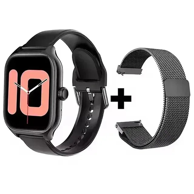 Smart Watch Men 2.01 Inch AMOLED Screen Waterproof Multiple Sport Mode Fitness HD Bluetooth Calls Smartwatch Men Women Bracelet - Urbizia