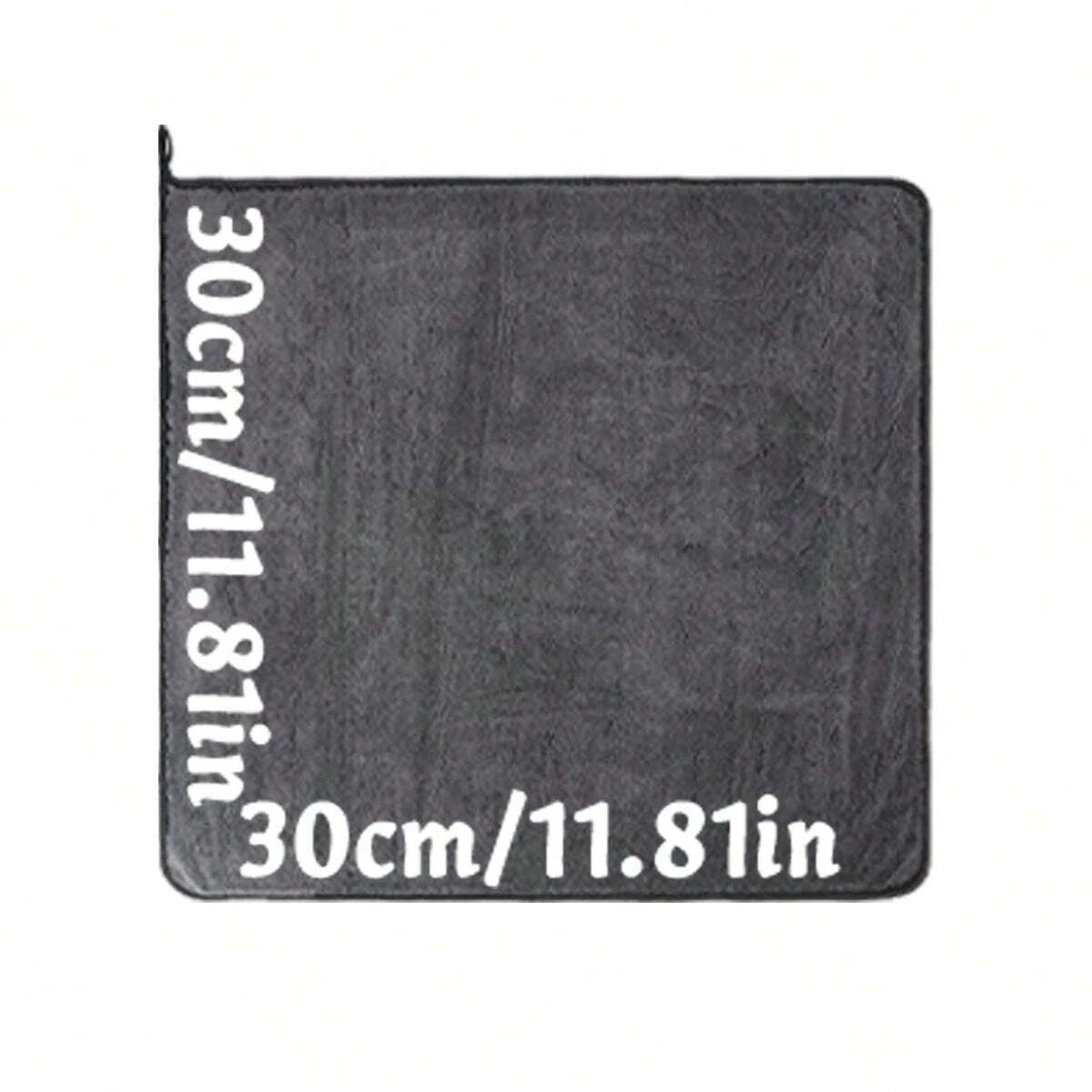 Dark gray car microfiber towel, oversized strong absorbent car wash cloth, high-efficiency cleaning wipe cloth