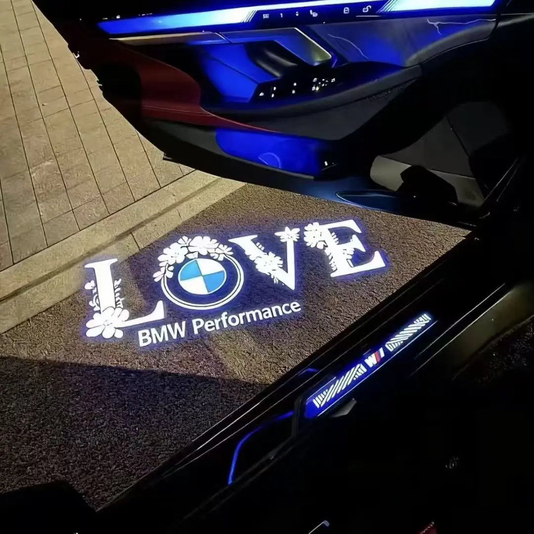 2/4pcs The car LED welcome light is suitable for BMW 2 Series F22F23F44F45F46 14-23 /4 Series F32F33613-23 projection lamp.