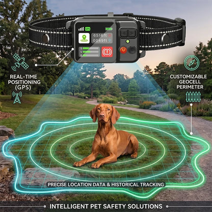 GPS Dog Wireless Fence Coverage Range 49-6561 Feet IP67 Waterproof Adjustable Training Modes GPS Positioning Outdoor Use Only