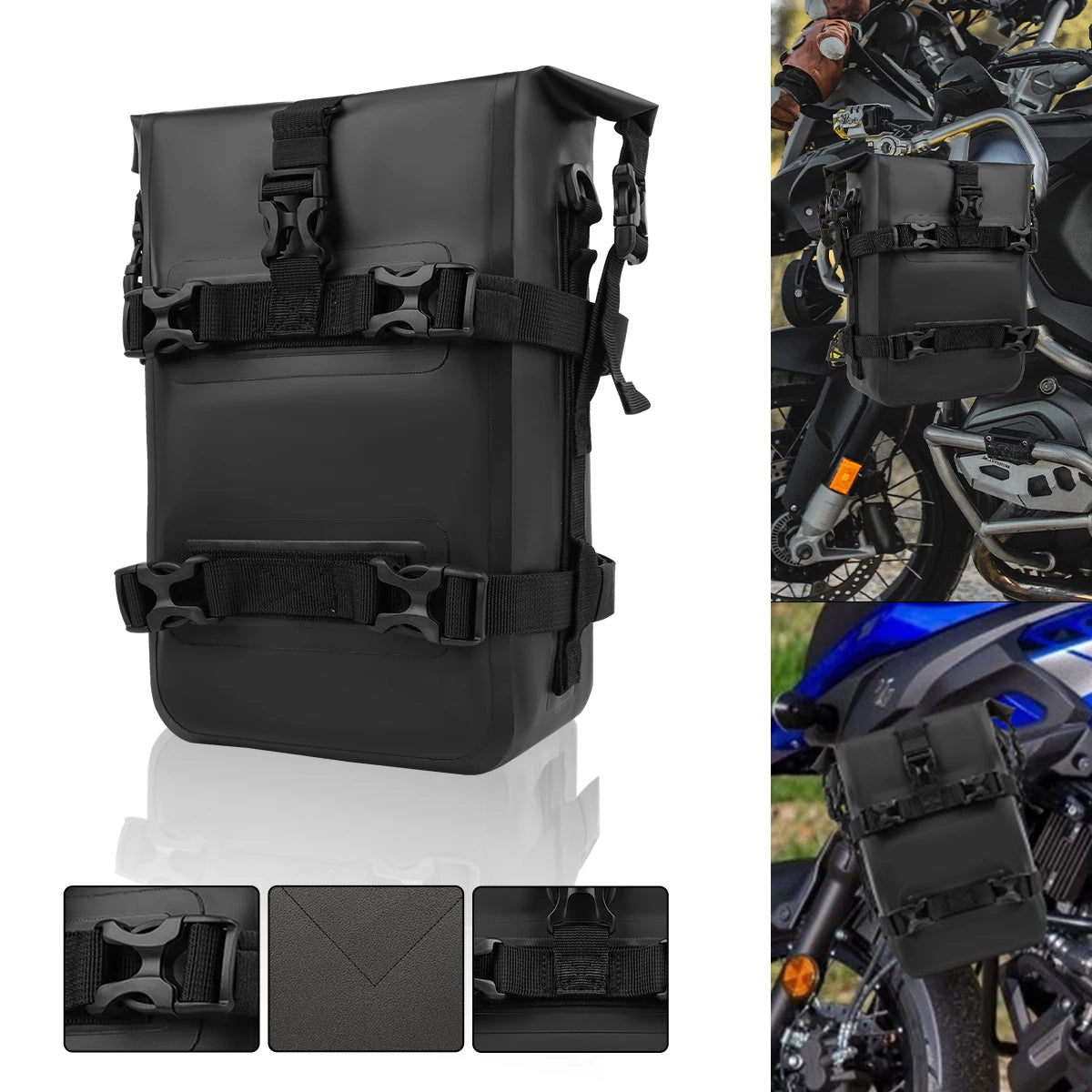 1/2PC Motorcycle Bumper Bag For BMW R1200GS R1250GS ADV For HONDA NC750X CB500X Waterproof Crash Bars Bag Bumper Repair Tool Bag