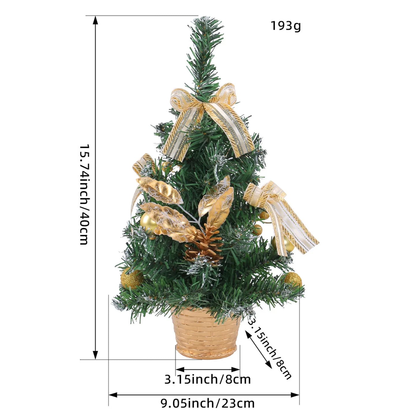 Mini Tabletop Christmas Tree – 30cm Holiday Decoration