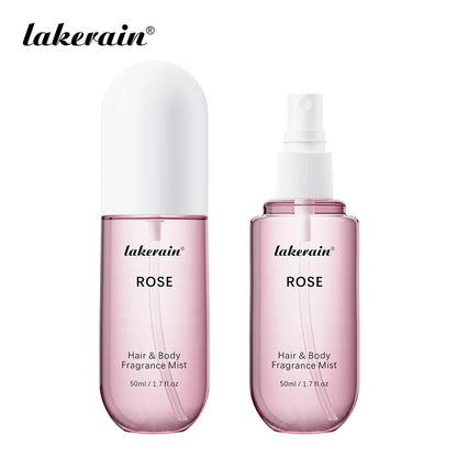 1/2 Pcs Vanilla Rose Fragrance Spray Hair & Body Fragrance Mist Fresh Long Lasting Fragrance Perfume Travel Size Freshener Spray