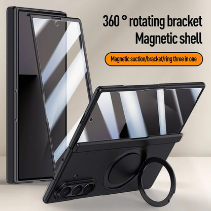 For Samsung Galaxy Z Fold 7 Case Luxury Magsafe Ring Stand Magnetic Protective Back Cover case For Z Fold 7 Sleeve