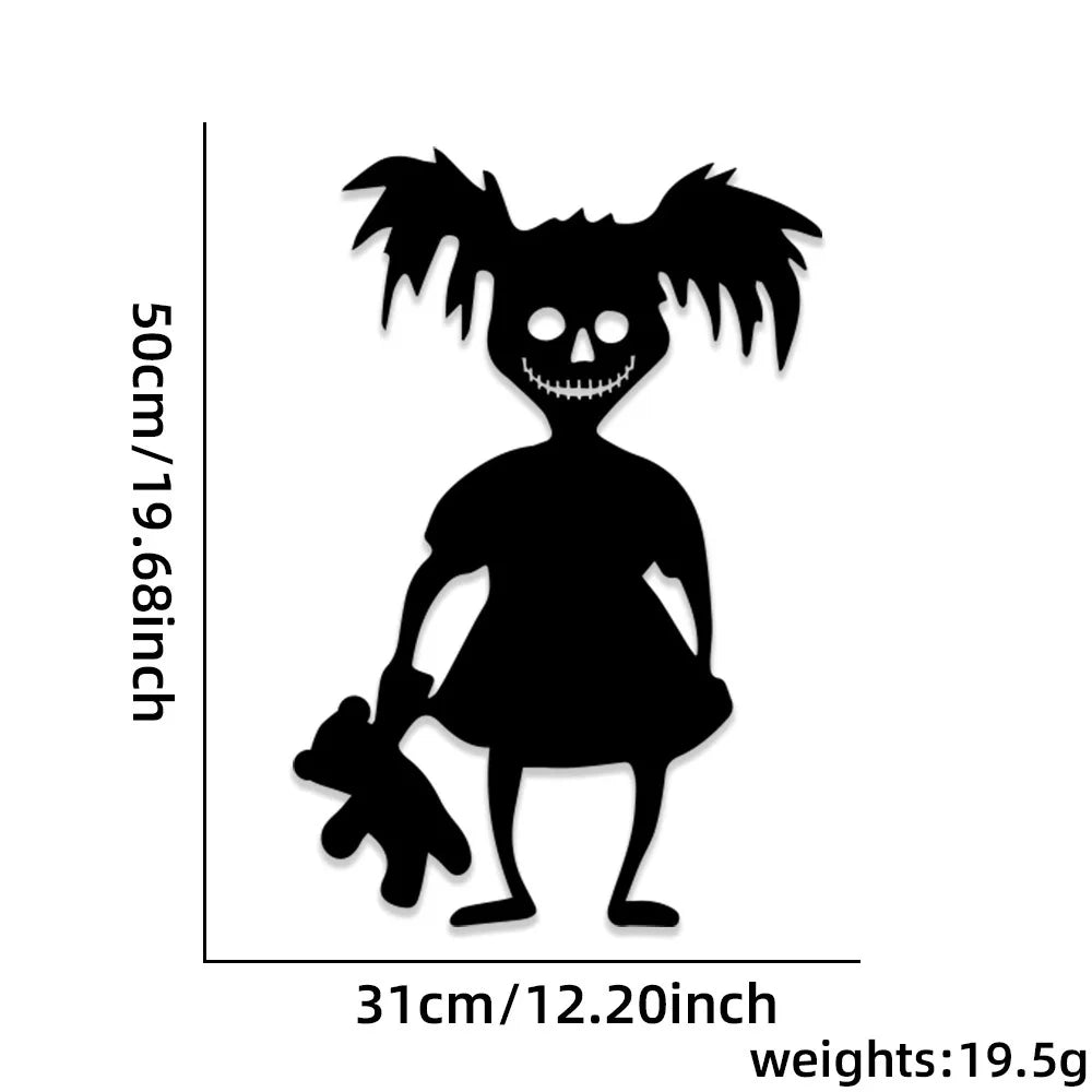 Halloween Door & Window Stickers – Skeleton Hand, Pumpkin, Ghost & Witch Hat DIY Decorations