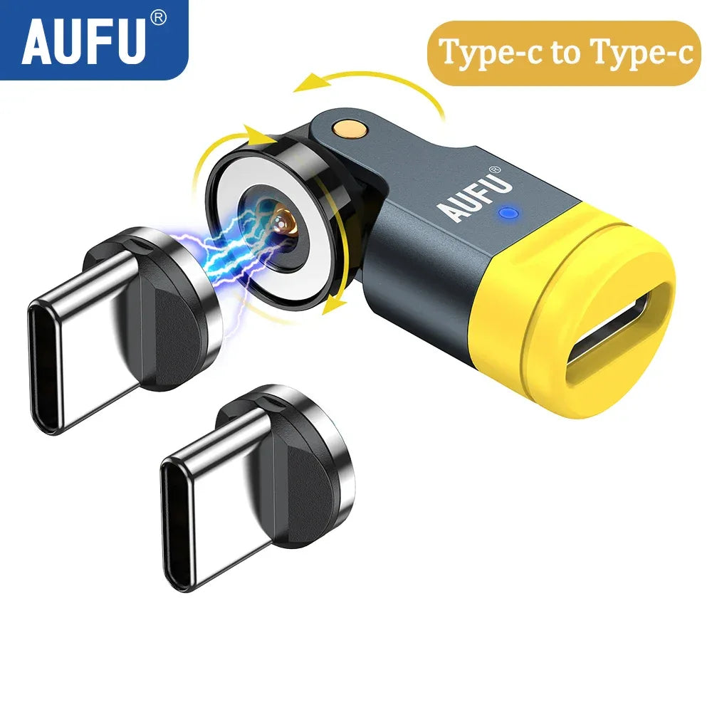 540° Magnetic USB-C Adapter Type-C Fast Charging