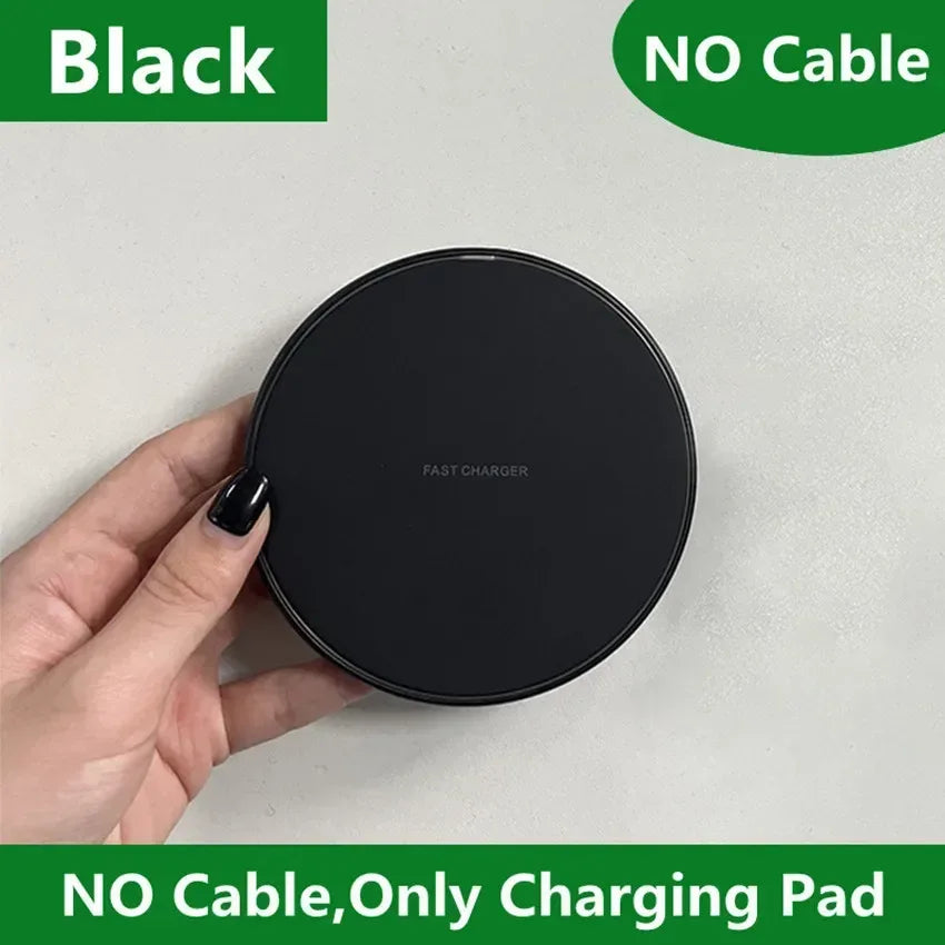 300W Fast Wireless Charger Pad For iPhone 16 15 14 13 12 X Pro XS Max Samsung Xiaomi Huawei Phone Wireless Charging Dock Station - Urbizia