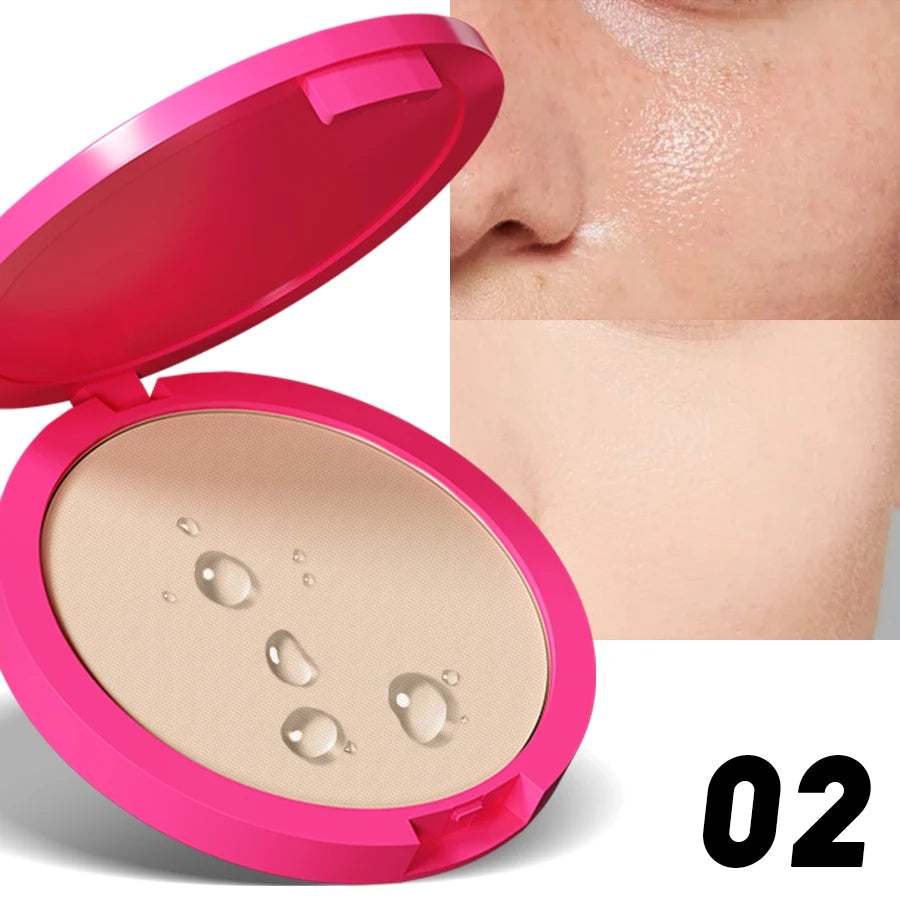 Natural Matte Pressed Powder – Oil Control & Brightening Compact