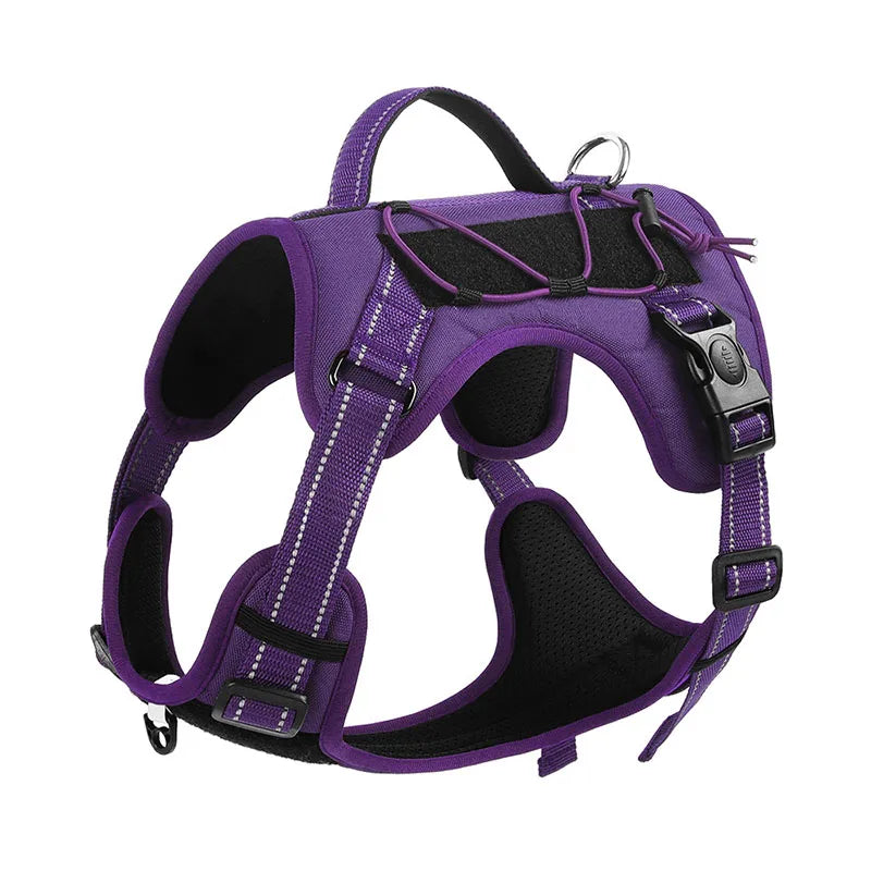 Reflective No-Pull Tactical Dog Harness