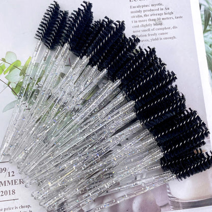 50-Pack Disposable Crystal Eyebrow & Mascara Brushes