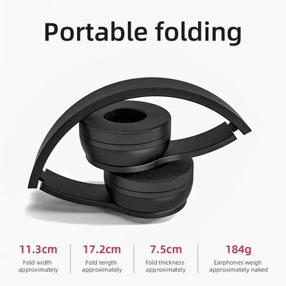 P47 Wireless bluetooth headphone With Mic Headsets Stereo Sound Earphones Sports Gaming Headphones Supports PC Smartphone - Urbizia