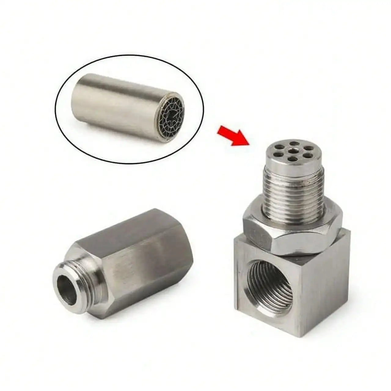 O₂ Sensor Spacer Adapter 90 Degree Connector Adapter M18x1.5 For Cars Engine Exhaust Systems Engine Light Universal