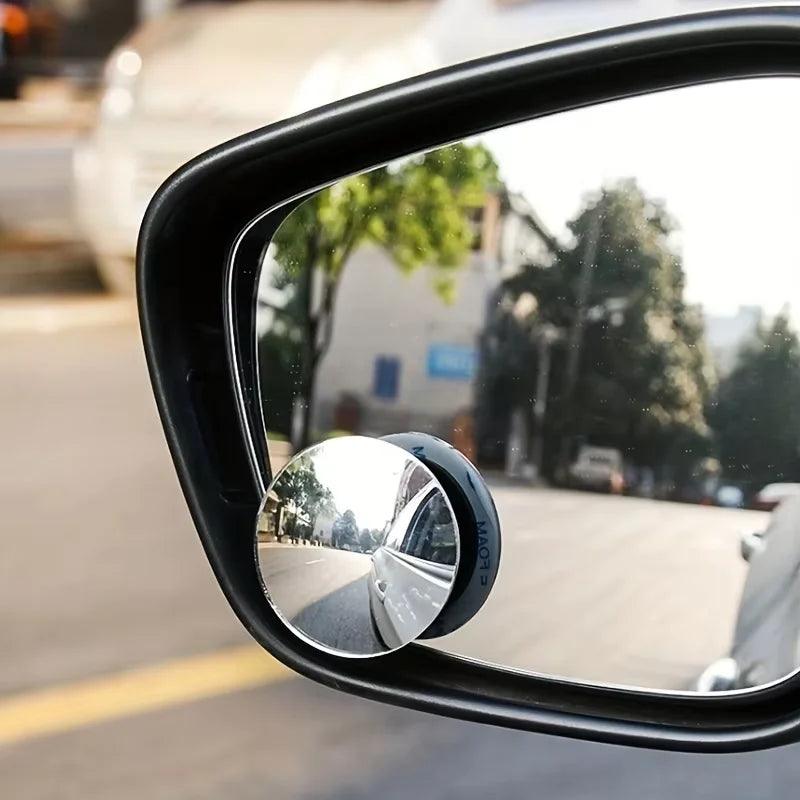 360° Adjustable Round Convex Blind Spot Mirror for Car – Pair