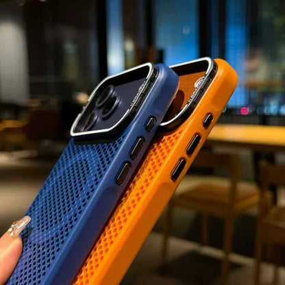 MagSafe Camera Mount Mesh Cooling Shockproof iPhone Case