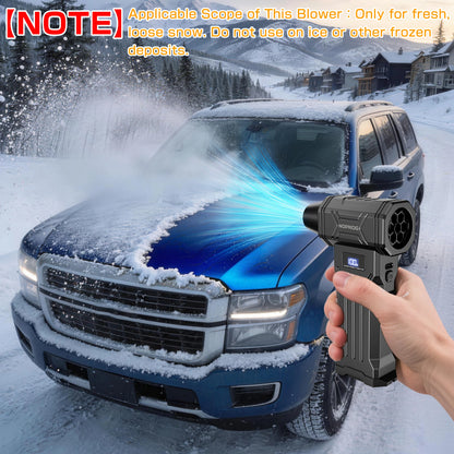 Car Vacuum Cleaner Turbo Fan Air Blower Cleaning Tools Air Duster Electric Dust Collector Hair Dryer for RV Truck Trailer Home Outdoors Camping Universal Auto Accessories