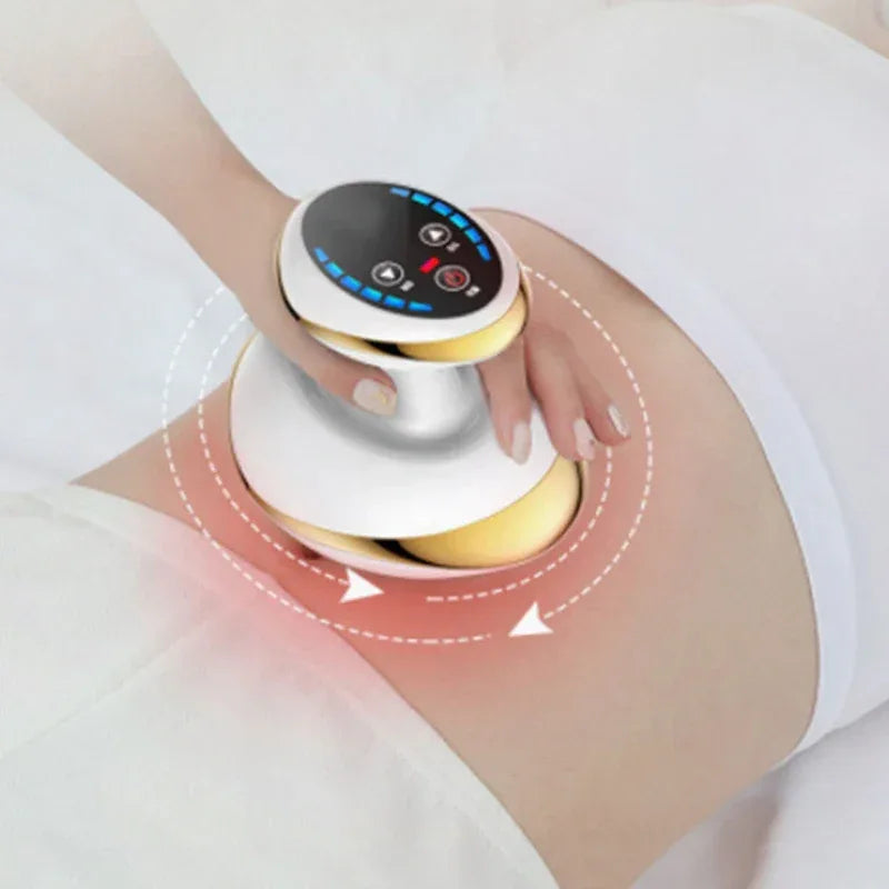 Electric Scraping Massage Cupping Body Massager Vacuum Cans Suction Cup Heating Body Back Neck Arm Guasha Massager