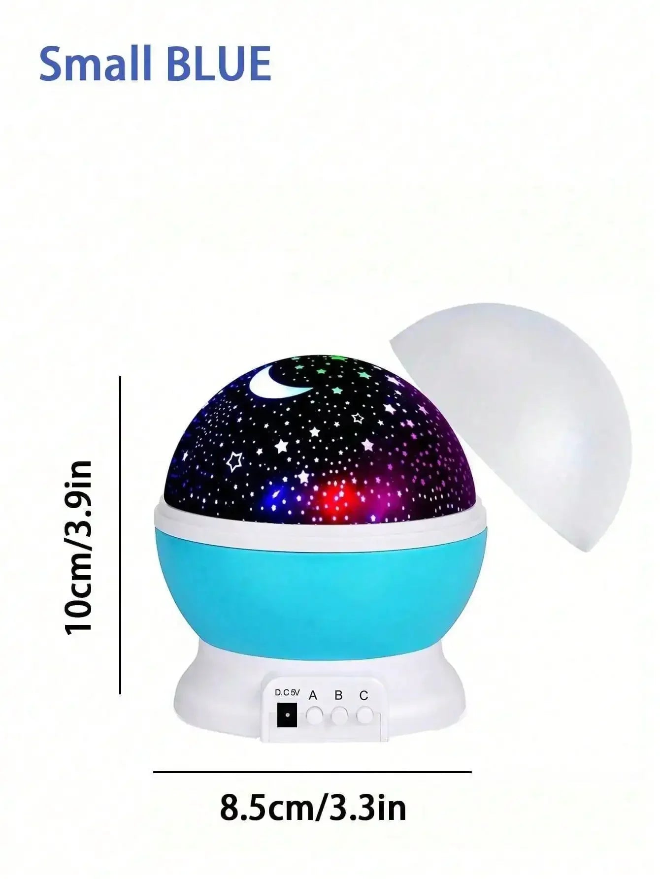 360° Rotating LED Star & Moon Projection Lamp, Suitable For Room Decor, Birthday Gift For Boys And Girls,Perfect gift