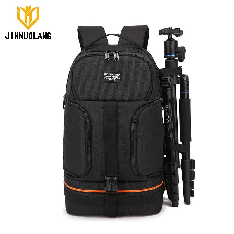 Large Capacity Outdoor DSLR Camera Backpack Waterproof Oxford Cloth 15.6 Inch Laptop Compatible with Canon Nikon