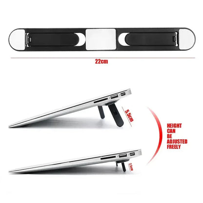 Universal Invisible Laptop Riser Stand Foldable Cooling Bracket