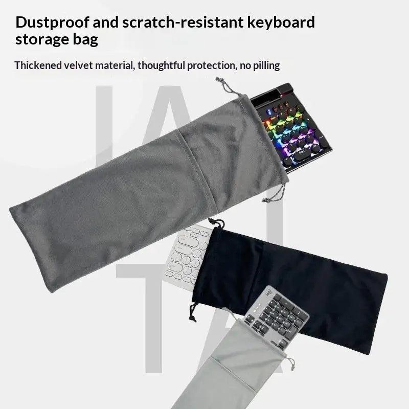 1PCS Storage Bags Keyboard Bags Drawstring Pocket Dustproof Handbag For Suitable For 68/87/108 Key Keyboards