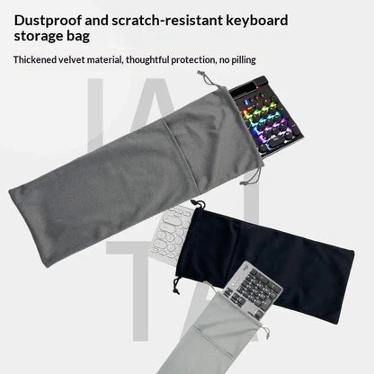 1PCS Storage Bags Keyboard Bags Drawstring Pocket Dustproof Handbag For Suitable For 68/87/108 Key Keyboards