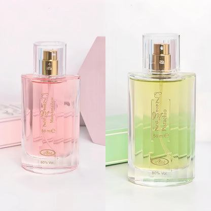 2/1 pcs Choco Musk Perfume - Original, Marshmallow & Pistachio Eau de Parfum Sprays 50ml (1.65 oz) | Gourmand Perfume with Chocolate & Vanilla | Long-Lasting Sweet Fragrances (Bundle)