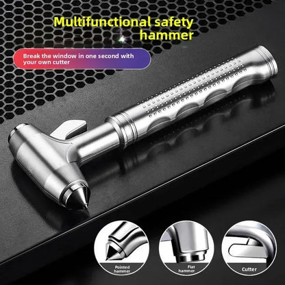 Car Safety Hammer Car Window Breaker Emergency Hammer with Seat Belt Cutter for Auto Rescue Escape Life Saver Hammer - Urbizia