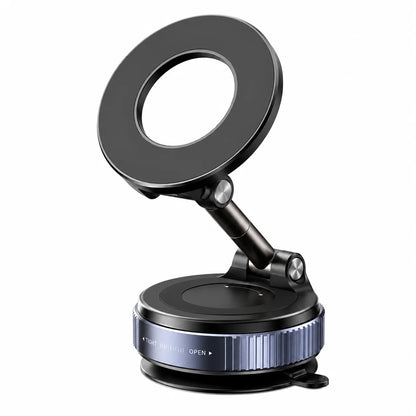 Upgraded Vacuum Magnetic Car Phone Holder, 360° Reinforced Ultra Suction Cup Phone Mount For Car, Travel, Gym, Table