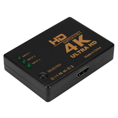 3 In 1 Out HDMI-compatible Switch 4K Switcher Full HD 1080P Video Cable Splitter For TV Box HDTV PC 1x3 Hub Adapter Converter