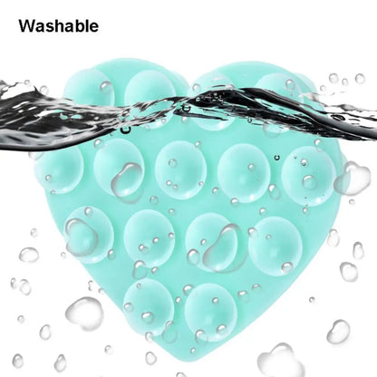 Silicone Sucker Mobile Phone Fixed Pad Hand-Free Heart-shape Suction Cup Bracket Strong Adsorption Phone Accessories