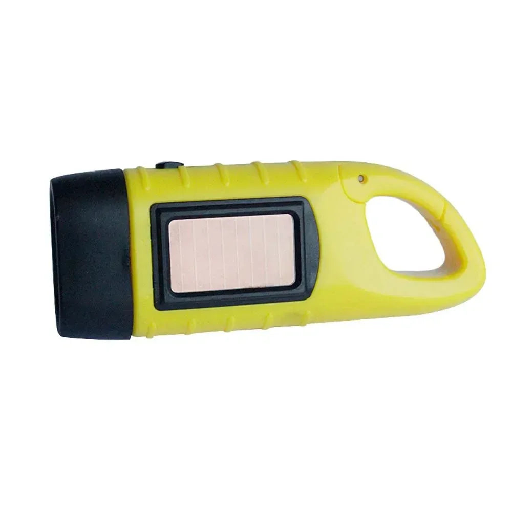 Portable LED Flashlight Tent Light Hand Crank Dynamo Solar Power Torch for Outdoor Camping Hiking Long-range Emergency Lantern