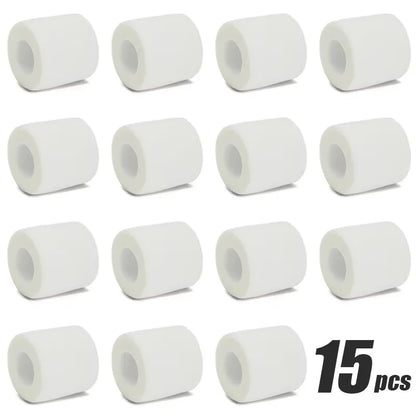 1/6/10/15pcs White 5cm Sports Self Adhesive Elastic Bandage Wrap Tape Elastoplast for Knee Support Pad Finger Ankle Palm Shoulde