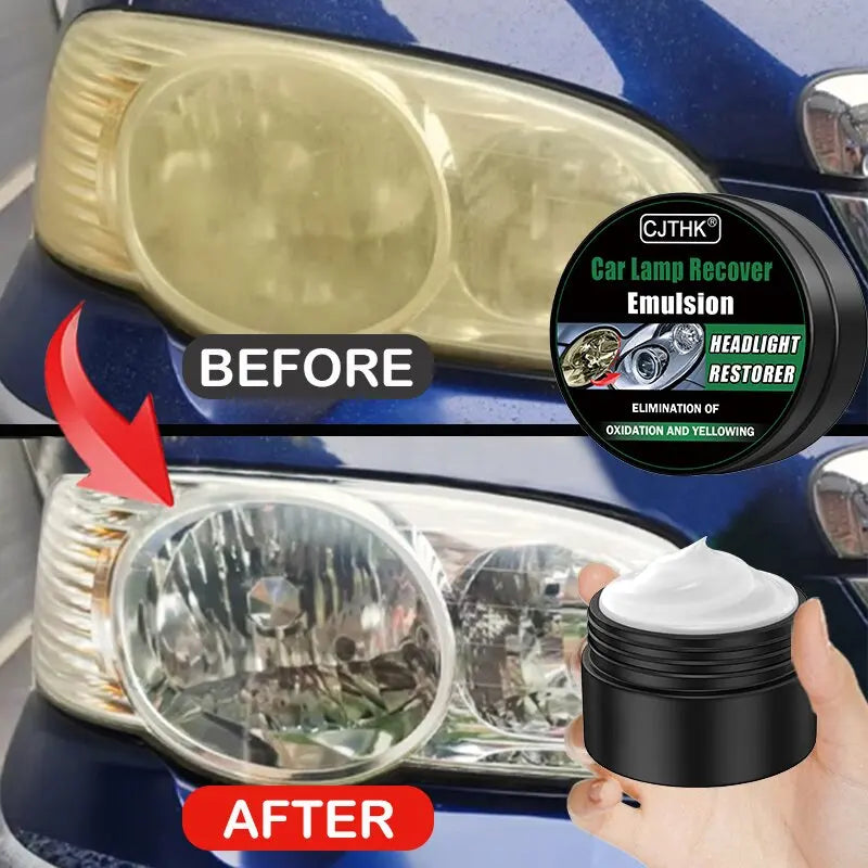 Car Headlight Restoration Polishing Kits Headlamp Scratch Remover Repair Cleaning Paste Remove Oxidation Headlight Polish Liquid
