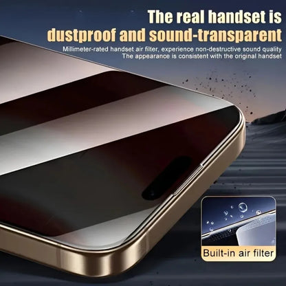 4Pcs Full Cover Privacy  Screen Protector for iPhone 17 Pro Max 16e 16 15 14 13 12 11 Pro Max Air XR XS Max Glass