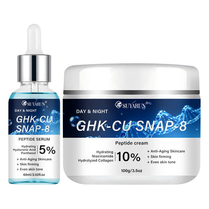 SUYARUN GHK-CU SNAP 8 Cream & Serum - Anti-Aging Facial Moisturizer, Firming and Moisturizing for All Skin Types.