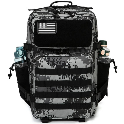 45L Tactical Backpack survival Bag Hunting MOLLE Backpack GYM For Men EDC Outdoor Hiking Rucksack Witch Bottle Holder