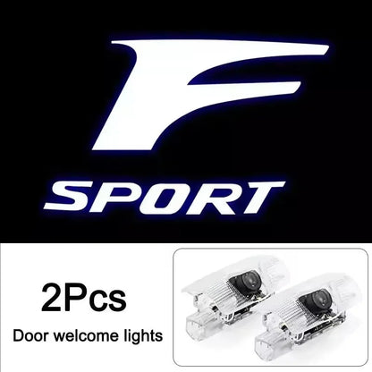 2Pcs LED Car Door Projector Logo High Definition Welcome Light For Lexus FSPORT LBX NX RX 350h 450h Plug-in Hybrid ES UX 300e