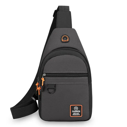 Fashion Men's Chest Bag Handbag Lightweight Oxford Fabric Crossbody Shoulder Bag Stylish Casual Men's Waist Packs Male Chest Bag