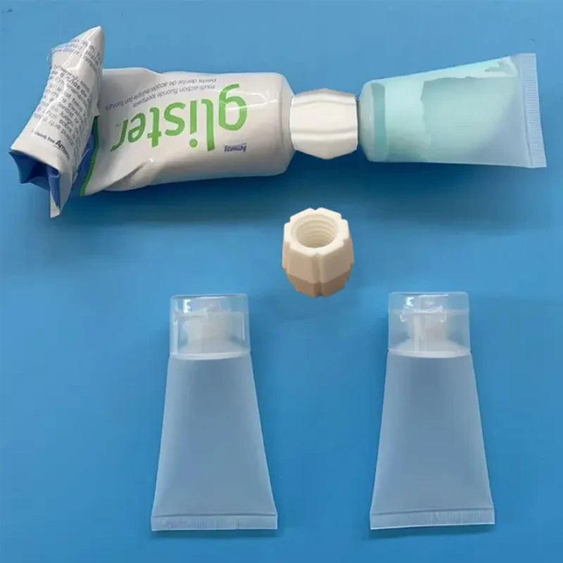 Toothpaste Squeezer Adapter,No-Spill Tube Roller for Travel, Home, Bathroom Organizer Toothpaste Saver Tool Toothpaste Dispenser