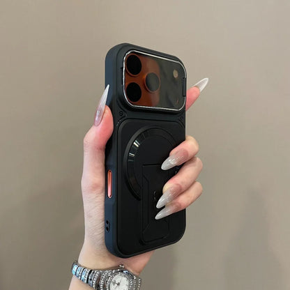 Multi-functional Invisible Dual Support Bracket Phone Case For iPhone 18 17 16 15 14 Plus 13 12 11 Pro Max Wireless Charge Cover