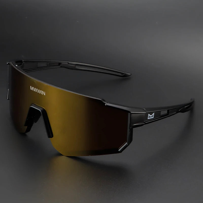 MWWIN Fashion Cycling Glasses Sunglasses for Men UV400 Women Bike Eyewear Road Bicycle Driving Outdoor Sport Marathon Triathlon