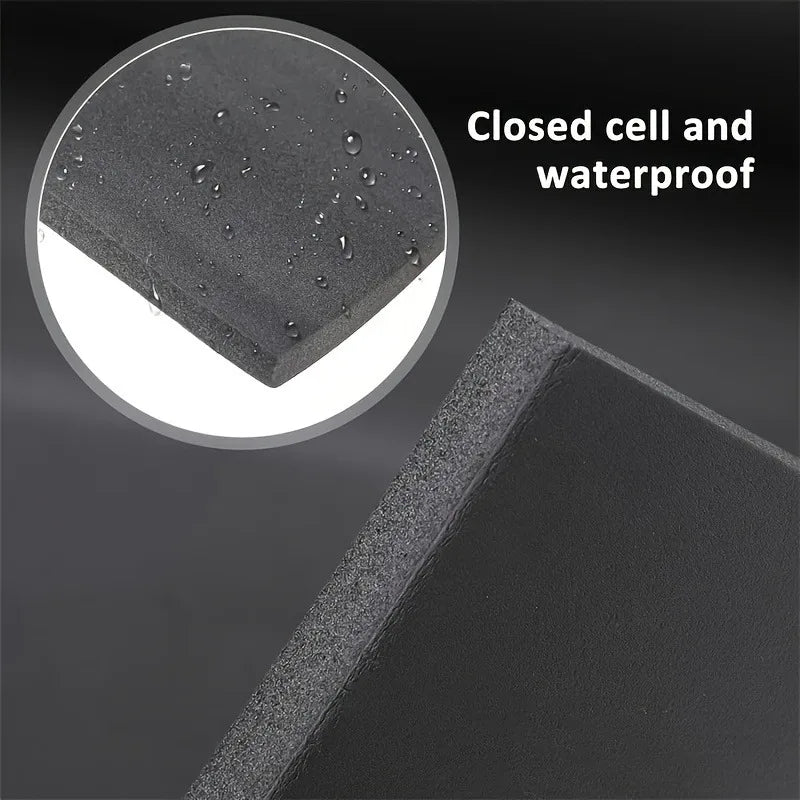 Self-Adhesive Black Foam Insulation Pad for Soundproofing & Heat Insulation Waterproof Flame Retardant Easy Cut DIY Foam Sheet