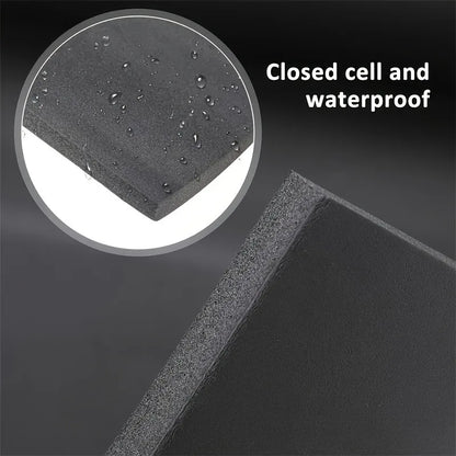Self-Adhesive Black Foam Insulation Pad for Soundproofing & Heat Insulation Waterproof Flame Retardant Easy Cut DIY Foam Sheet