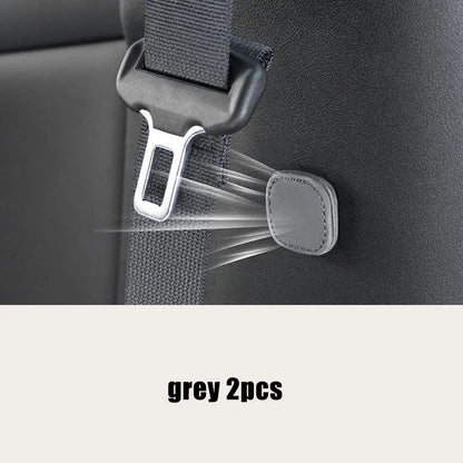 2Pcs Magnetic Car Seat Belt Holder Fixing Clip Pu Leather Seatbelt Limiter Stopper For Safety Belt Clip Prevent Falling