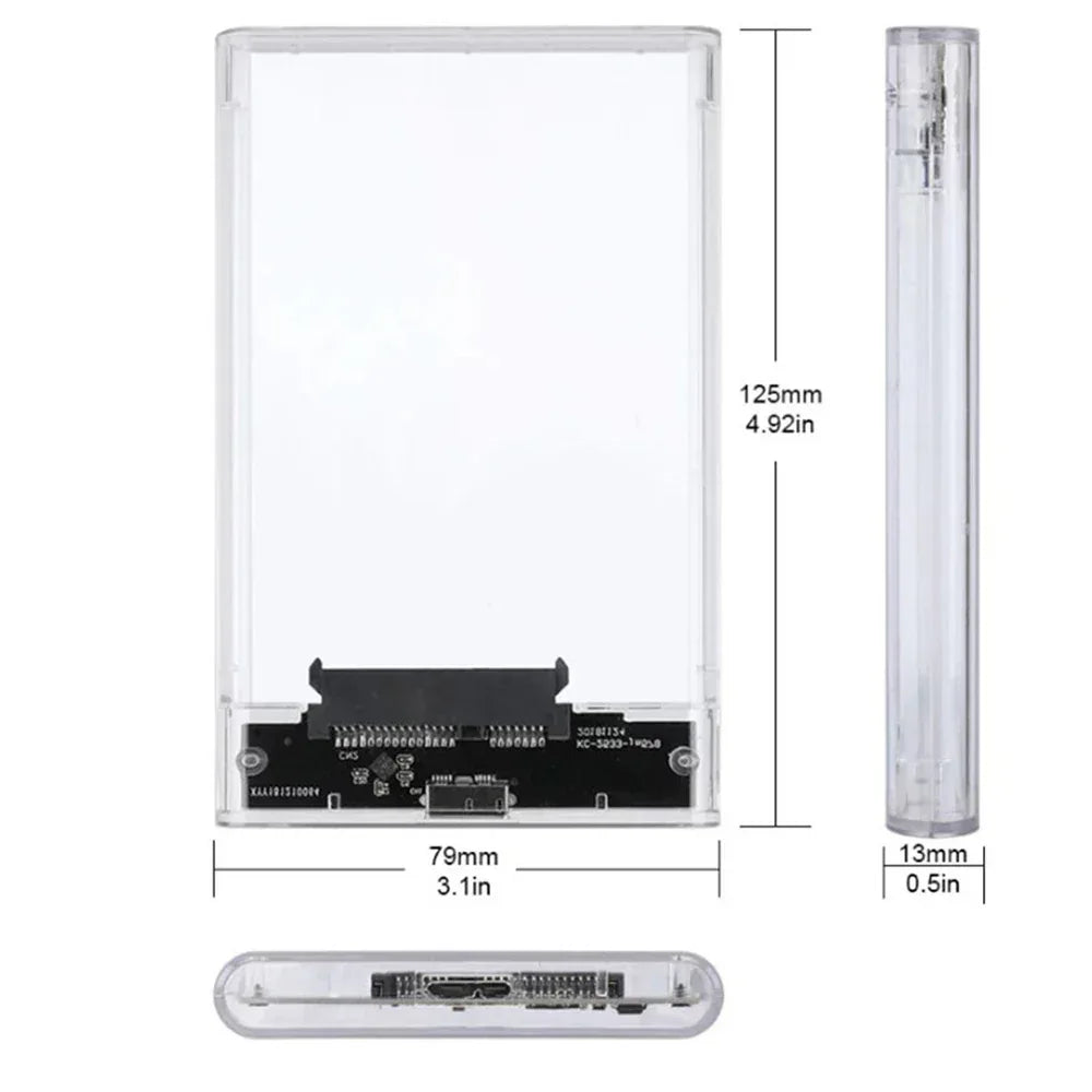 USB 3.0 2.5 Inch SATA HDD SSD External Enclosure 5Gbps
