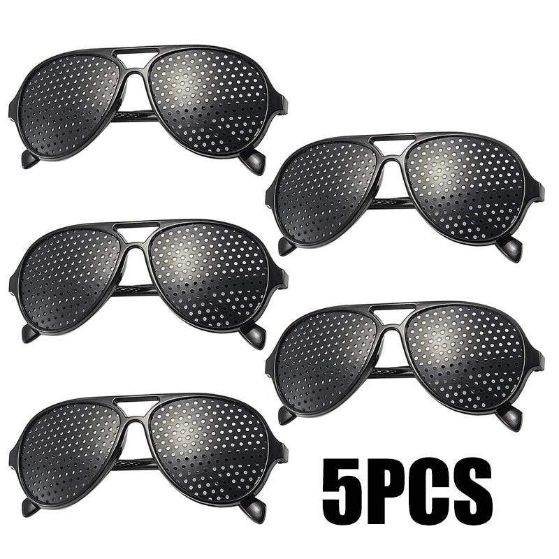 Anti-myopia Astigmatism Glasses Vision Correction Fatigue Pin Hole Glasses With Holes For Men Women Eyesight Improvement Eyewear
