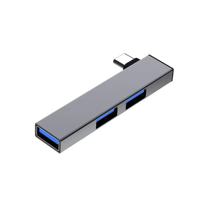 3-in-1 USB 3.0 Type-C Hub Splitter 5Gbps High-Speed Adapter